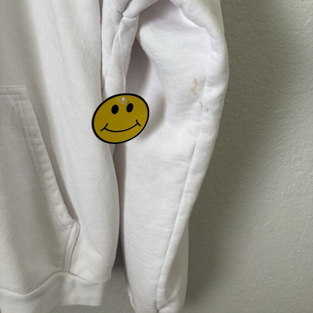 NWT MJ Ultra Psycho Active Pullover Hoodie Smiley Face Mens Large L *flaws* - Picture 8 of 9